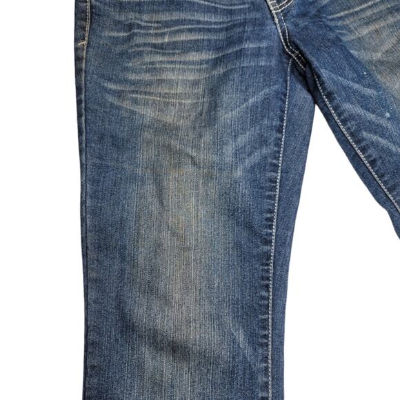 l.e.i. Jeans Bridget Curvy Bootcut Denim Size 5 *Damaged* - Picture 9 of 15